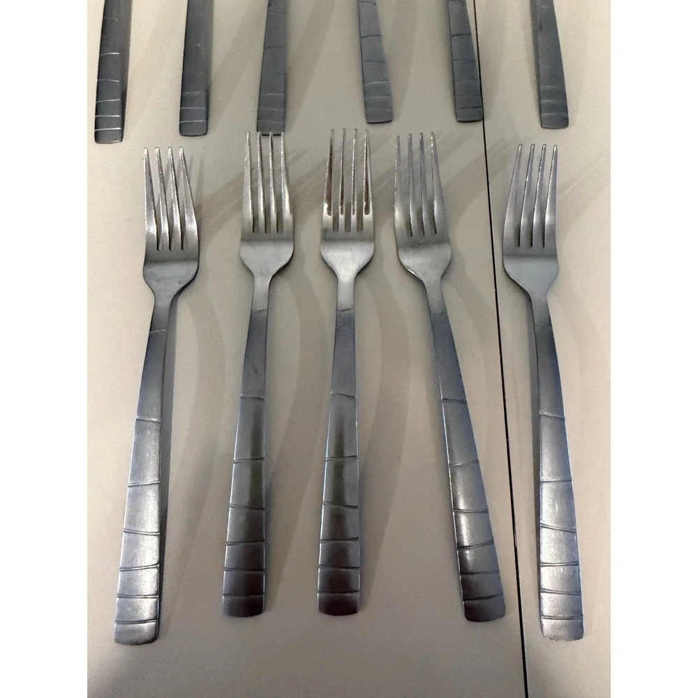 Cambridge Samba Stainless Steel Flatware Set 27pc Brushed Satin Silverware